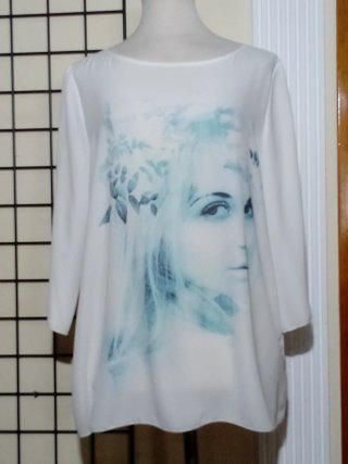 Blusa manga francesa Talla 44 Cara Flores