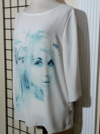 Blusa manga francesa Talla 44 Cara Flores