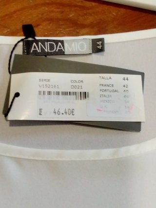 Blusa manga francesa Talla 44 Cara Flores