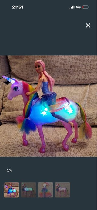 Barbie Dreamtopia Unicornio con Luces