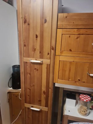 Muebles de cocina madera y cristal