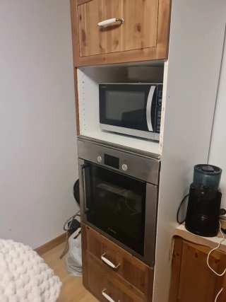 Muebles de cocina madera y cristal