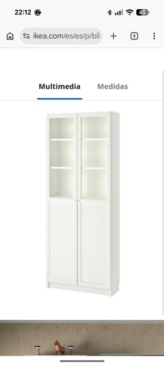 Vitrina Billy IKEA Blanca