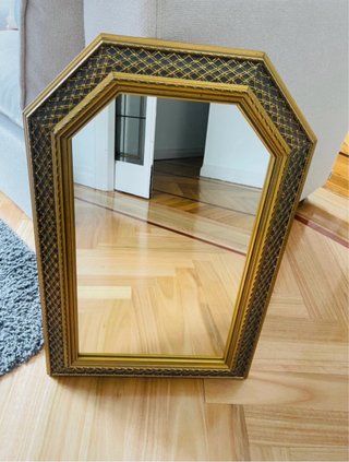 Espejo antiguo madera y cristal