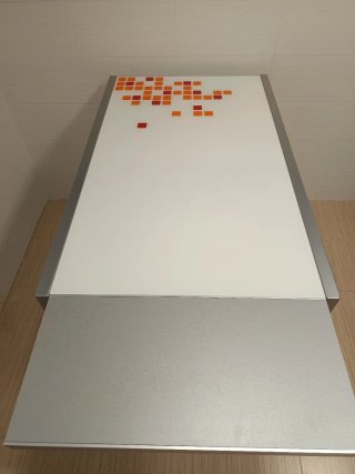 Mesa de cocina extensible de cristal y metal