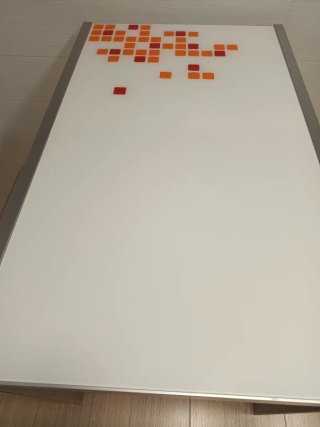 Mesa de cocina extensible de cristal y metal
