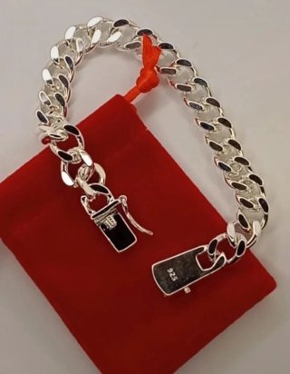 Pulsera Cubana Plata 925 Unisex