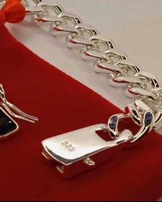 Pulsera Cubana Plata 925 Unisex