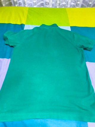Camisa Polo Verde Tev Manga Corta Hombre