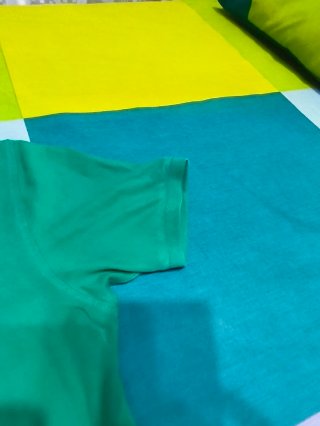 Camisa Polo Verde Tev Manga Corta Hombre