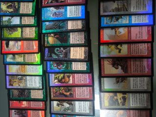 Lote foil embestida cartas magic