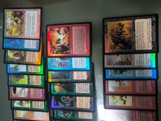 Lote foil embestida cartas magic