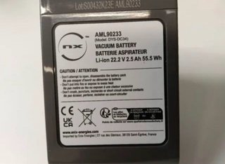Batería Aspirador Li-ion 22.2V 2.5Ah 55.5Wh