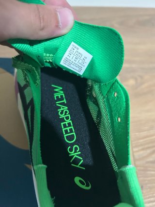Sapatilhas Asics Corrida Verde e Preto