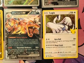 Lote 11 Cartas Pokémon (Pawmi IR, Charizard ex)