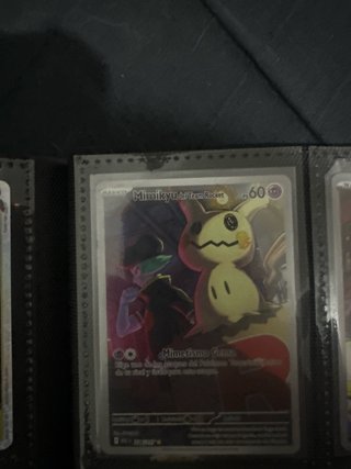 Carta Pokémon Mimikyu greninja y lucario