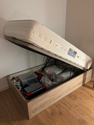 Cama con canapé y colchón