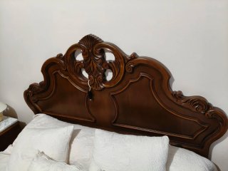 Dormitorio completo madera oscura