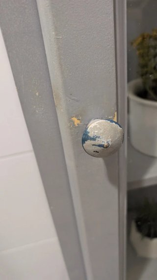 Armario expositor cristal y madera gris