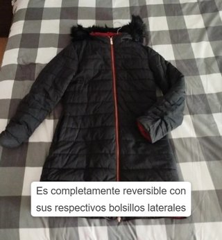 Abrigo desigual reversible + regalo