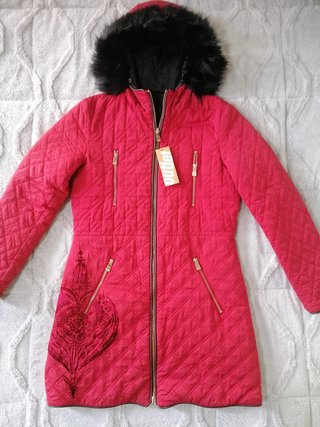 Abrigo desigual reversible + regalo