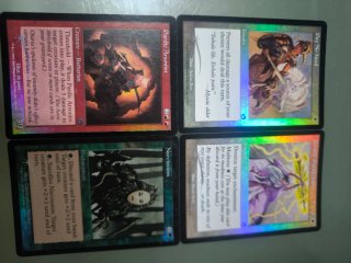 Lote 4 Cartas foil tormento Magic The Gathering