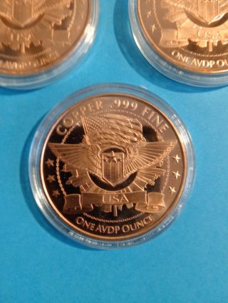 3 Onzas Cobre Puro Monedas Aliens