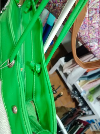 Bolso Loewe Beige y Verde