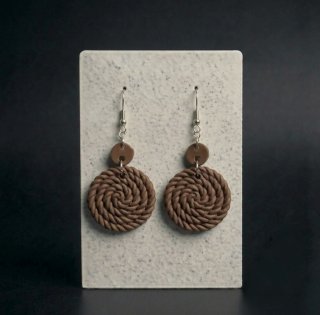 Pendientes verde claro Espiral.