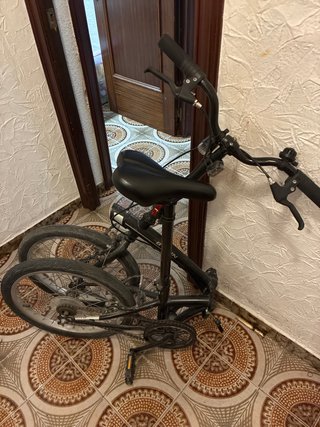 Bicicleta Plegable Negra