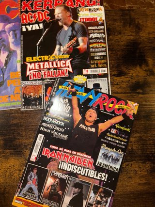 Lote 8 Revistas rock popular 1 Nirvana metálica