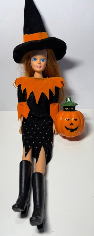 Barbie Halloween Anni 2000 Strega Zucca