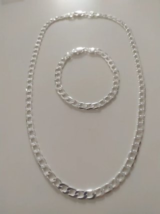 Conjunto de cadena y pulsera unisex