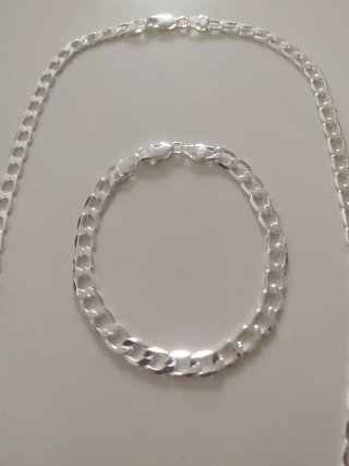 Conjunto de cadena y pulsera unisex