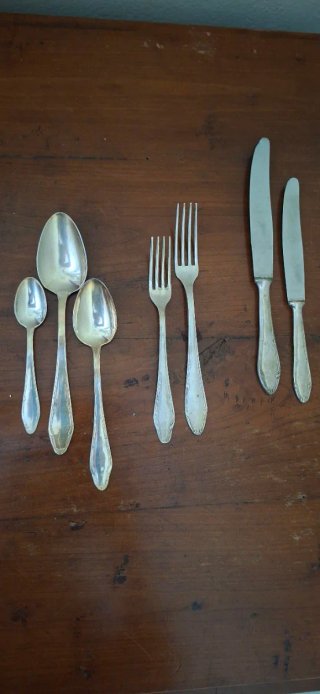 Servizio posate in argento 800