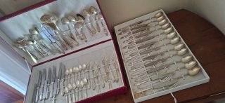 Servizio posate in argento 800