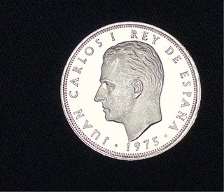 Moneda proof 25  pesetas 1975 estrella 77