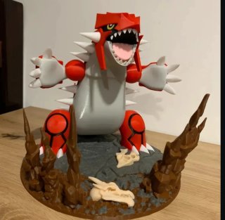 Figura Groudon 3D