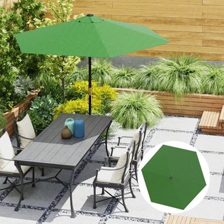Toldo Recambio Sombrilla 3m UV30+ Verde Ventilado