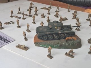 Figuras infantería inglesa y alemana