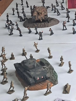 Figuras infantería inglesa y alemana