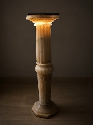 Columna Pedestal Alabastro Natural Antigua