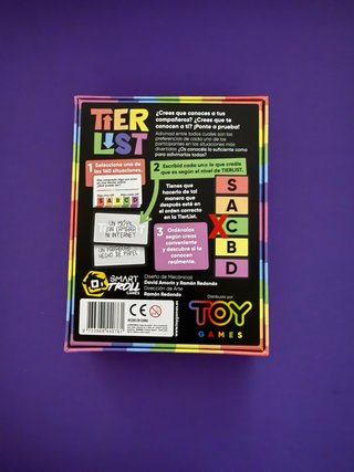 Juego de mesa Tier List
