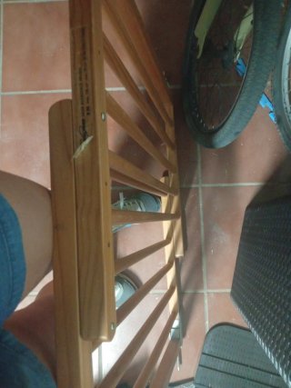 Barrera de seguridad para bebés de madera