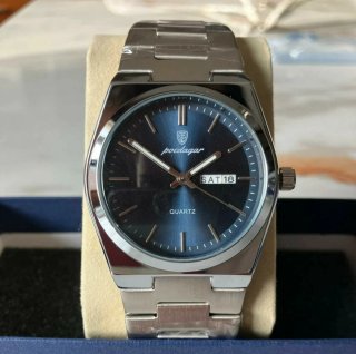 Reloj Poedagar Clásico Hombre Esfera Azul