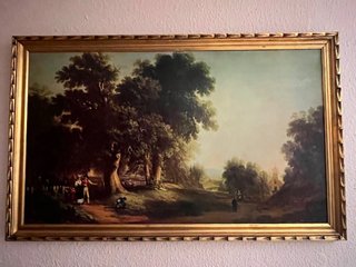 Cuadro grande paisaje dorado