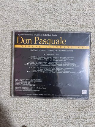 Don Pasquale - Gaetano Donizetti CD