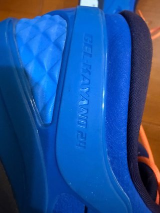 Zapatillas Asics Kayano Talla 47 Azul Naranja