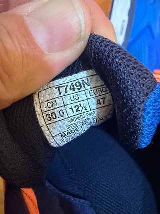 Zapatillas Asics Kayano Talla 47 Azul Naranja