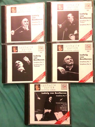 5 cds Beethoven Sinfonias 1 a 9 Ziman Tonhalle